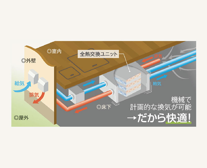 基礎まで断熱し、外気と虫をシャットアウト