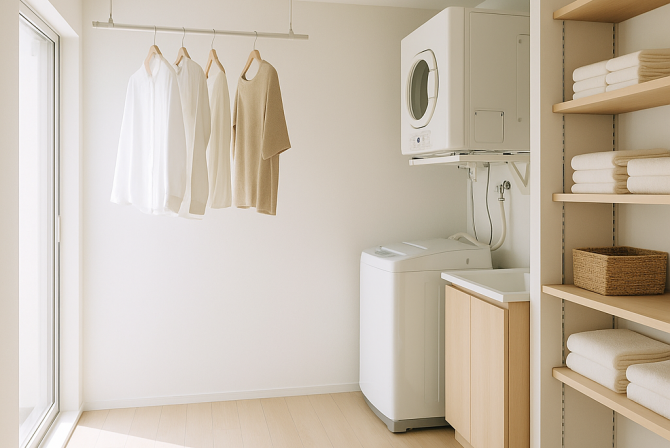 スタッフが建てた家｜vol.8 洗濯動線は家庭それぞれ。わが家の選択は？